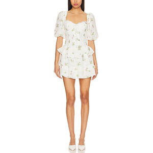 For Love & Lemons 'Kinsley' White Mini Dress Size M - NWT